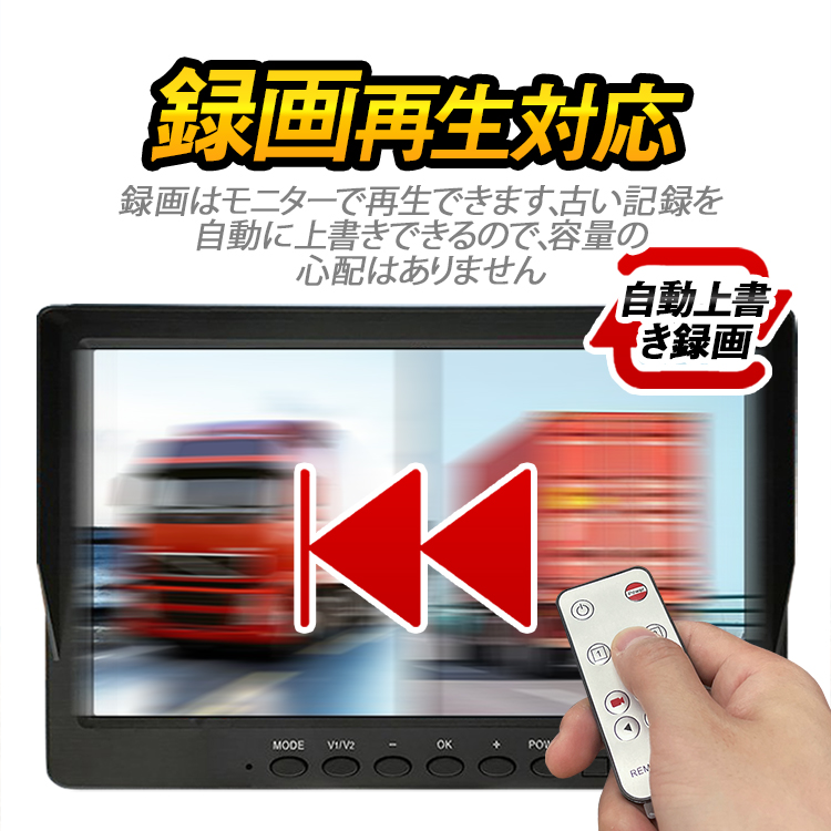 車載レコーダー 720P録画 2チャンネル同時録画 上書き 2分割表示 AHD