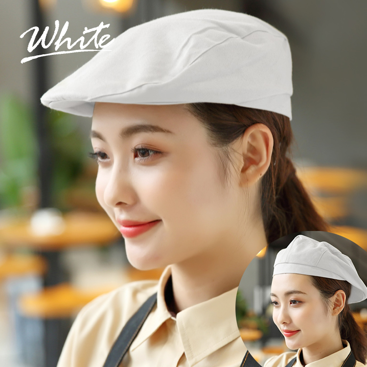 衛生帽 ハンチングキャップ 2枚セット 男女兼用 白or黒 フリーサイズ 