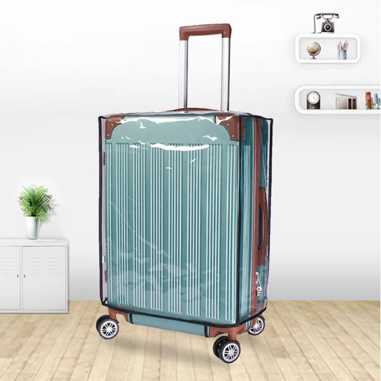 スーツケースカバー 保護カバー クリア 透明 キャリーケース 簡単着脱