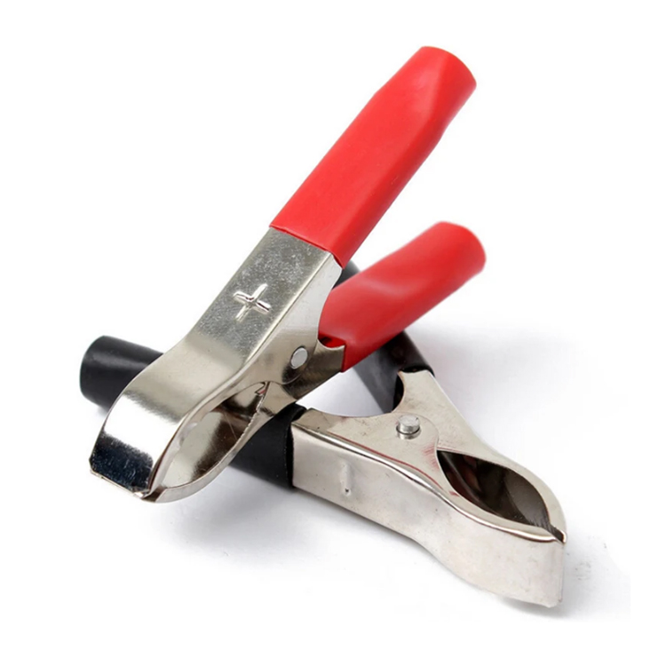 ワニ口クリップ 2個セット 30A バッテリークリップ 赤黒1組 電圧