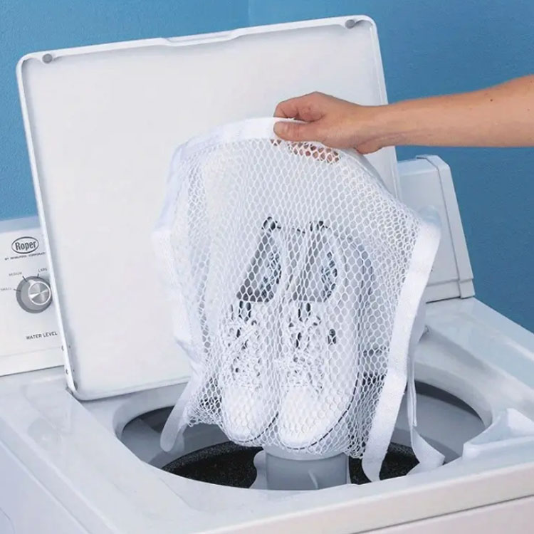 シューズ洗濯ネット 2枚セット 乾燥機対応 ドアに固定可