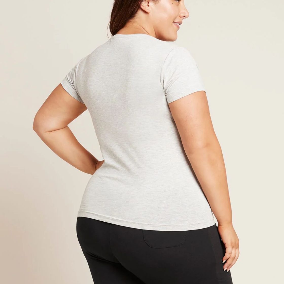 BOODY (ブーディ) クルーネック Tシャツ 半袖 女性 レディース 大人 カットソー ストレッチ ソフト シンプル ルームウェア サステナブル | BOODY | 09