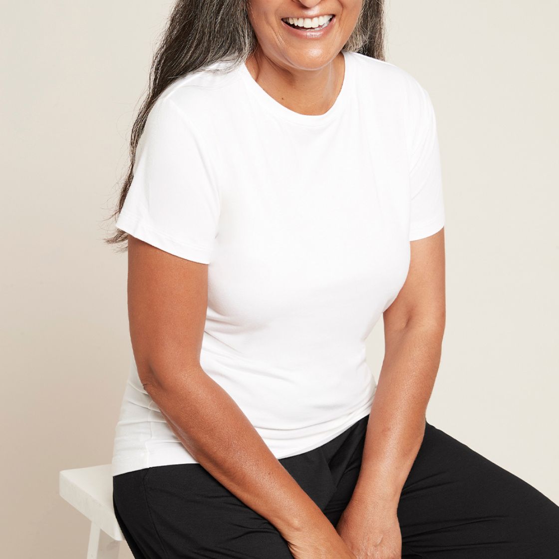 BOODY (ブーディ) クルーネック Tシャツ 半袖 女性 レディース 大人 カットソー ストレッチ ソフト シンプル ルームウェア サステナブル | BOODY | 10