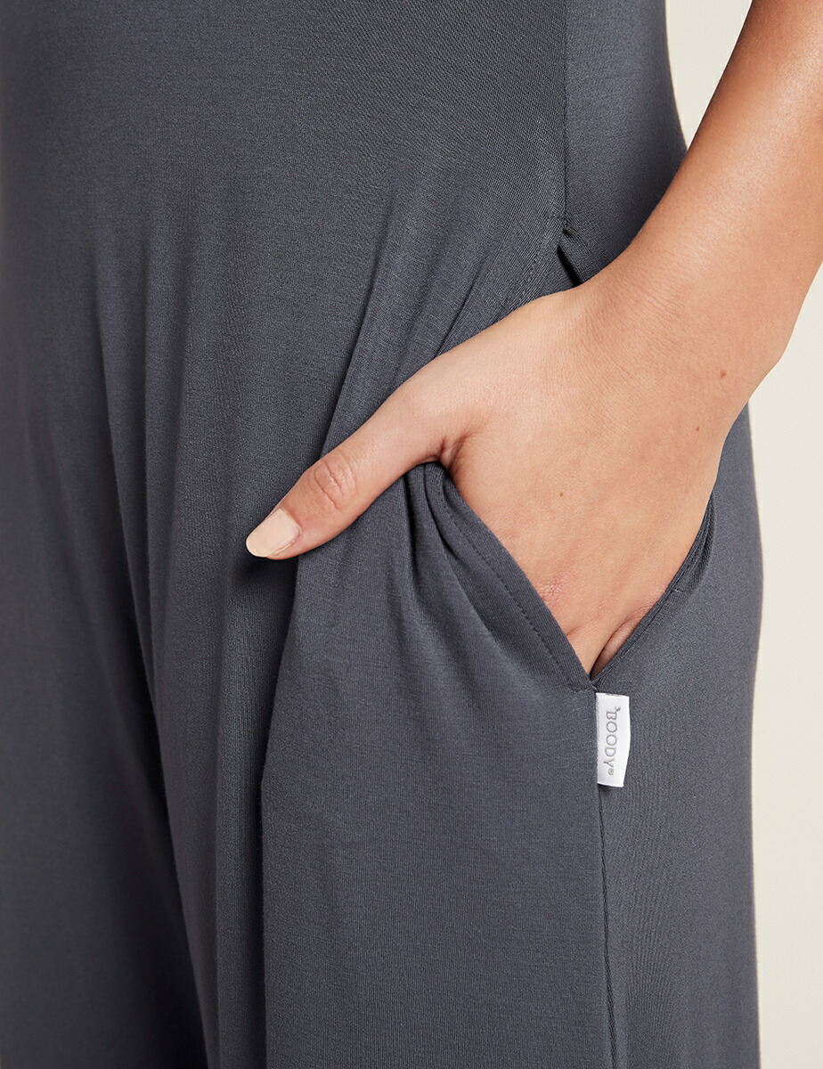 BOODY (ブーディ) ロングジャンプスーツ レディース 女性 大人 オールインワン ワイドレッグ 伸縮性 吸放湿 体温調整 オーガニック | BOODY | 07