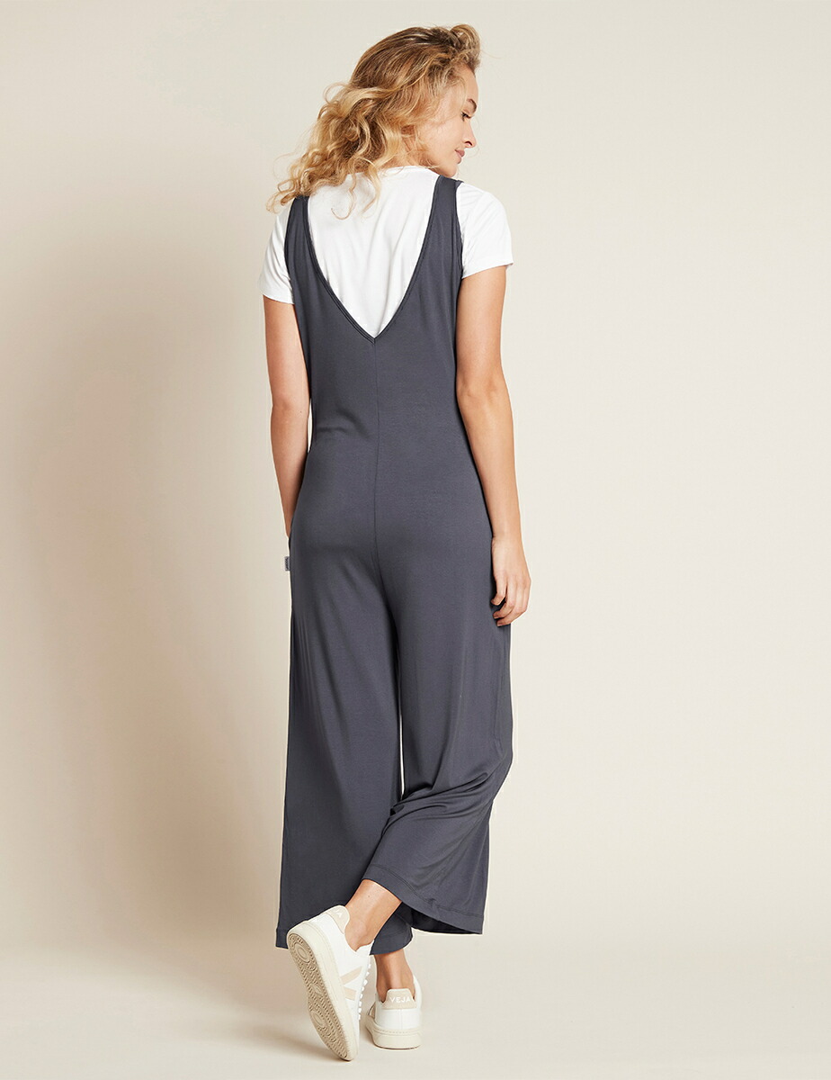 BOODY (ブーディ) ロングジャンプスーツ レディース 女性 大人 オールインワン ワイドレッグ 伸縮性 吸放湿 体温調整 オーガニック | BOODY | 09