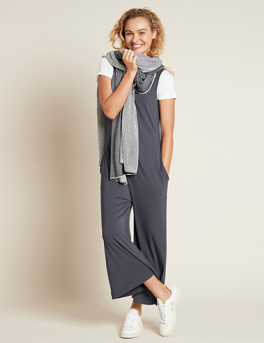 BOODY (ブーディ) ロングジャンプスーツ レディース 女性 大人 オールインワン ワイドレッグ 伸縮性 吸放湿 体温調整 オーガニック | BOODY | 10