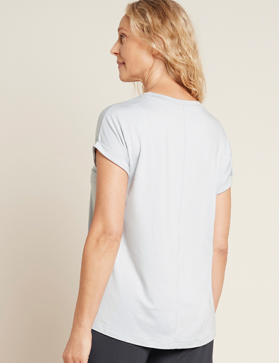BOODY (ブーディ) ダウンタイム ラウンジトップ Tシャツ 半袖 女性 レディース 大人 カットソー ストレッチ ソフト シンプル ルームウェア | BOODY | 11