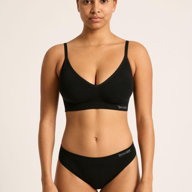 BOODY (ブーディ) ワイヤレスTシャツブラ レディース 女性 バンブー 竹 竹繊維 涼しい 防臭 抗菌 吸湿性 静電気防止 柔らかい 正規品 | BOODY | 05