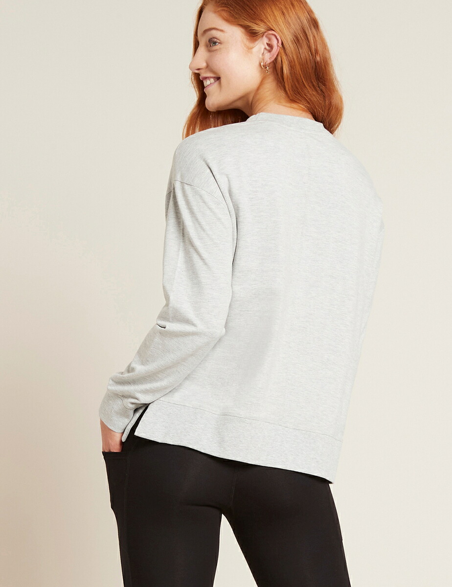 BOODY (ブーディ) ウィークエンド クルーネック プルオーバー レディース 女性 大人 長袖 カジュアル ソフト シンプル 快適 リラックス | BOODY | 11