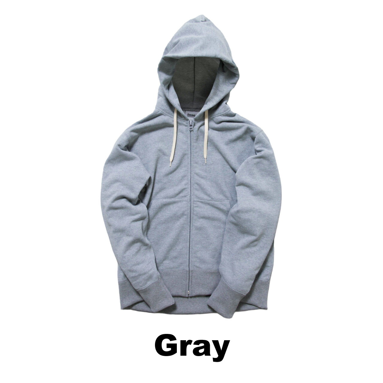 ブリング BRING スウェット ジップアップ フーディー ジャケット DRYCOTTONY ユニセックス 男女兼用 長袖 無地 パーカー シンプル |  | 02