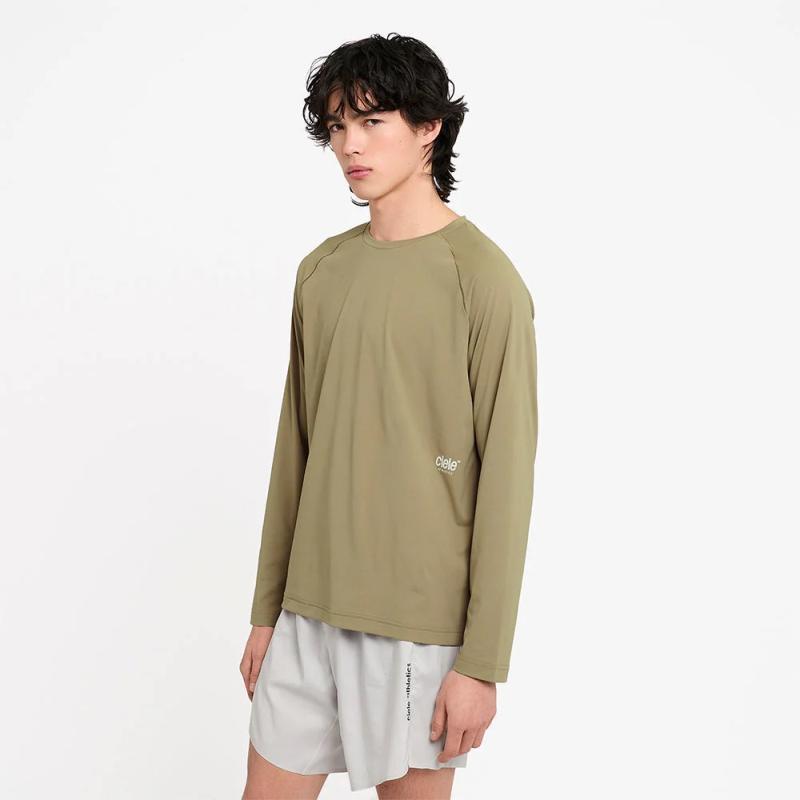 Ciele (シエル) DLYLongsleeve メンズ ランニング 長袖Tシャツ 吸汗速乾 UVカット ストレッチ 軽量 スポーツ マラソン 自転車の画像
