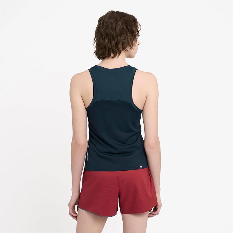 Ciele (シエル) W DLYSinglet レディース 女性 吸汗速乾 軽量 通気性 防臭 タンクトップ UVカット ランニング マラソン トレイルの画像