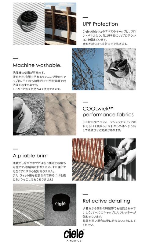 【25秋冬新登場】Ciele (シエル) GOCap SC Field AllOverDotra ランニングキャップ スポーツ キャップ 帽子 メンズ |  | 05
