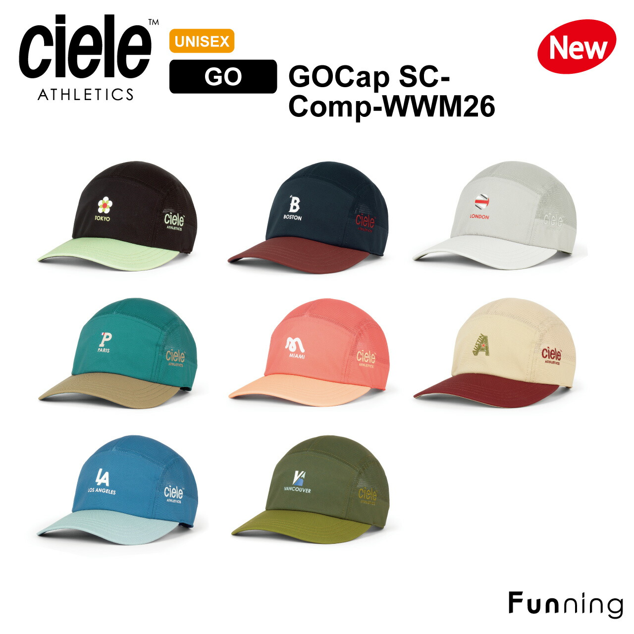 26春夏New】Ciele シエル GOCap SC Comp WWM26 ランニングキャップ
