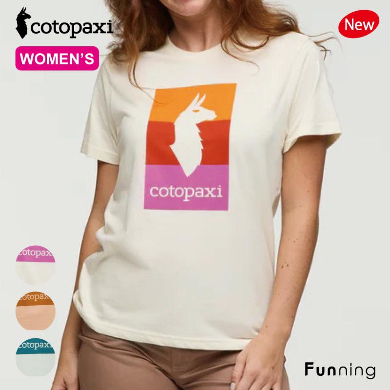 【25春夏New】コトパクシ Cotopaxi Llama Block T-Shirt 半袖 Tシャツ レディース 女性 カットソー クルーネック