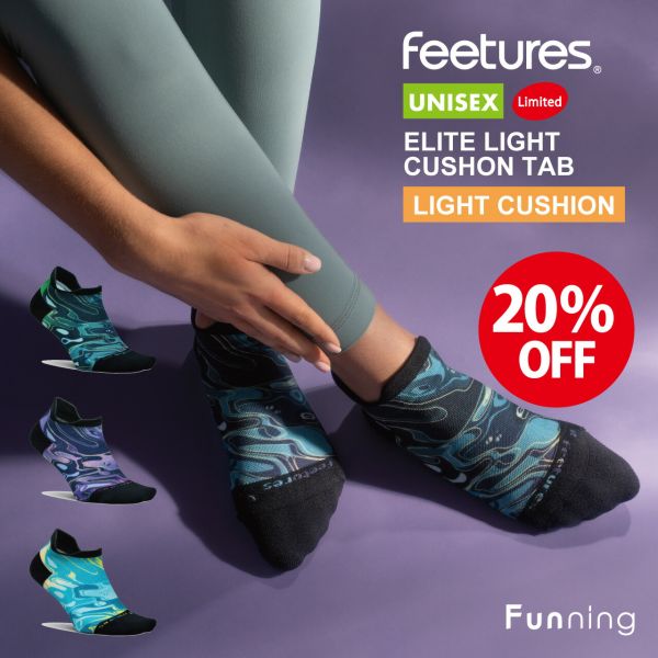 【セール20%OFF/新品】Feetures フィーチャーズ ELITE LIGHT CUSHION NO SHOW TAB ソックス 靴下 アンクル 正規品