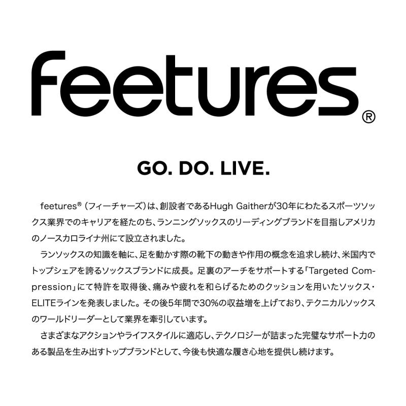【25秋冬New】Feetures フィーチャーズ GOLF NO SHOW TAB Max Cushion 靴下 ソックス 厚め ユニセックス 男女兼用 | feetures | 13