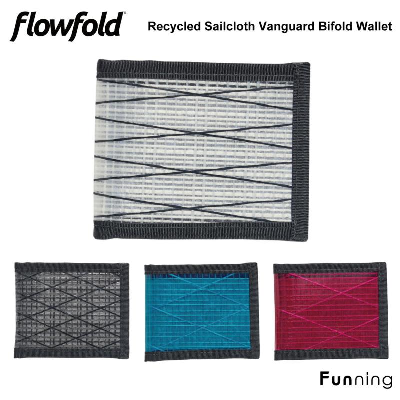 Flowfold フローフォールド Recycled Sailcloth バンガード バイフォールド ウォレット 財布 二つ折り 薄い | flowfold