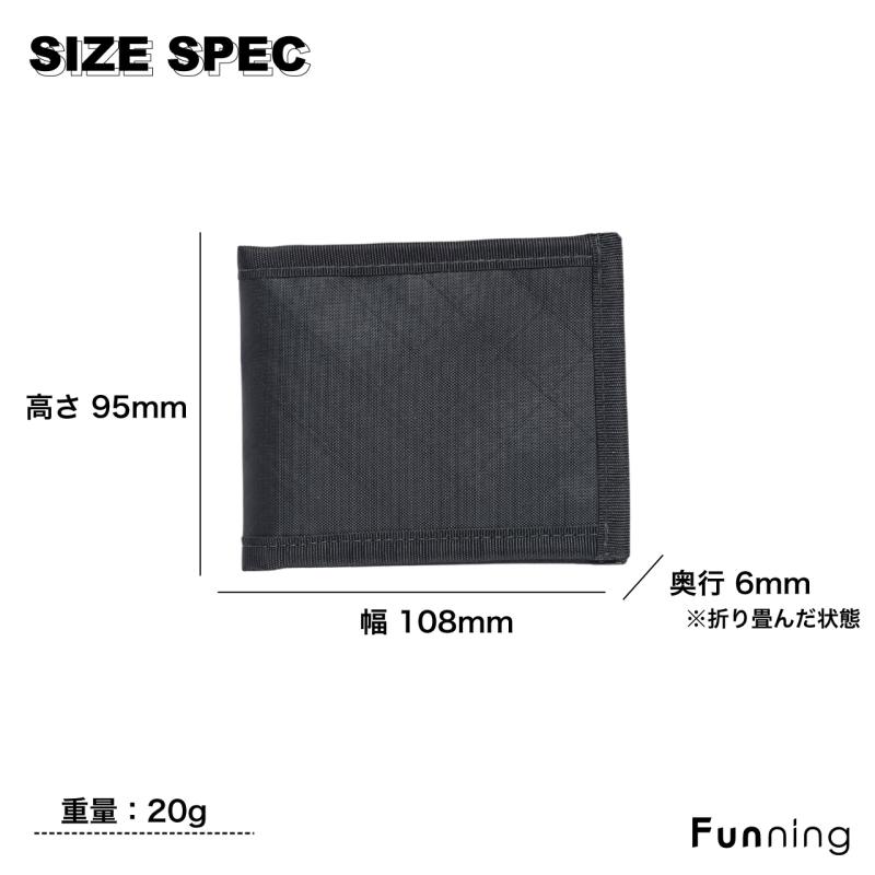 Flowfold フローフォールド バンガード バイフォールド ウォレット 財布 二つ折り 薄い コンパクト 耐久性 耐水性 軽量 | flowfold | 07