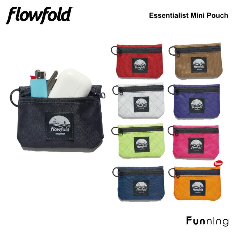 Flowfold フローフォールド Essentialist Mini Pouch エッセンシャリスト ミニポーチ 小さめ 薄い 小銭入れ カード入れ | flowfold
