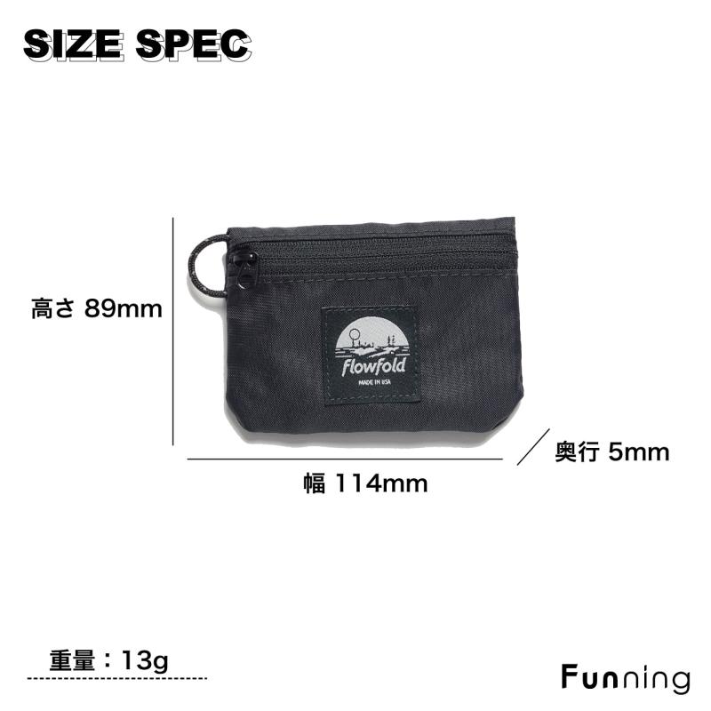 Flowfold フローフォールド Essentialist Mini Pouch エッセンシャリスト ミニポーチ 小さめ 薄い 小銭入れ カード入れ | flowfold | 12