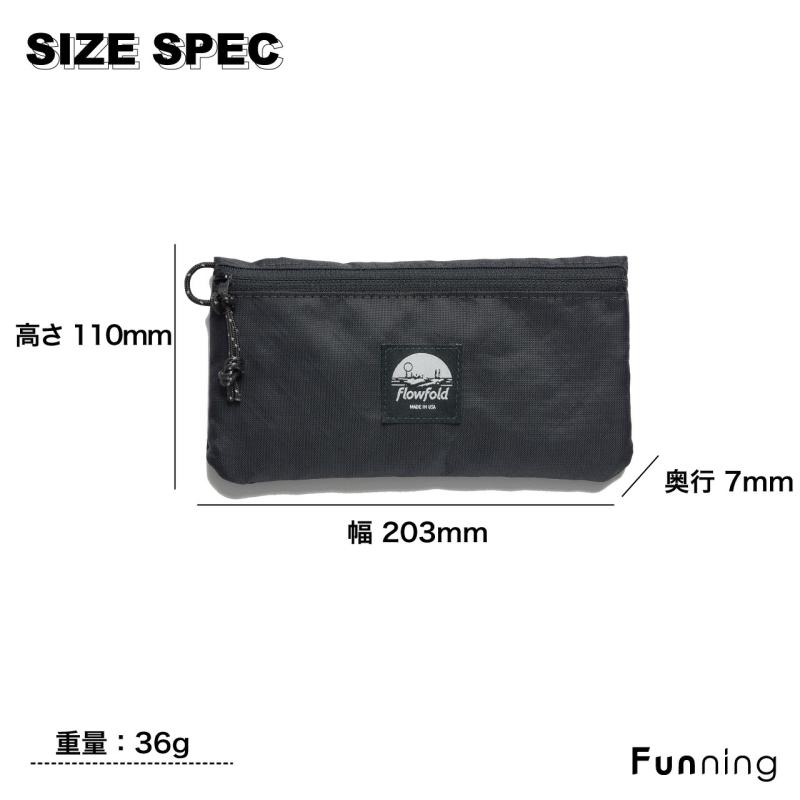 Flowfold フローフォールド Creator Zipper Pouch Wallet クリエーター ジッパーポーチ ウォレット 財布 カードケース | flowfold | 13