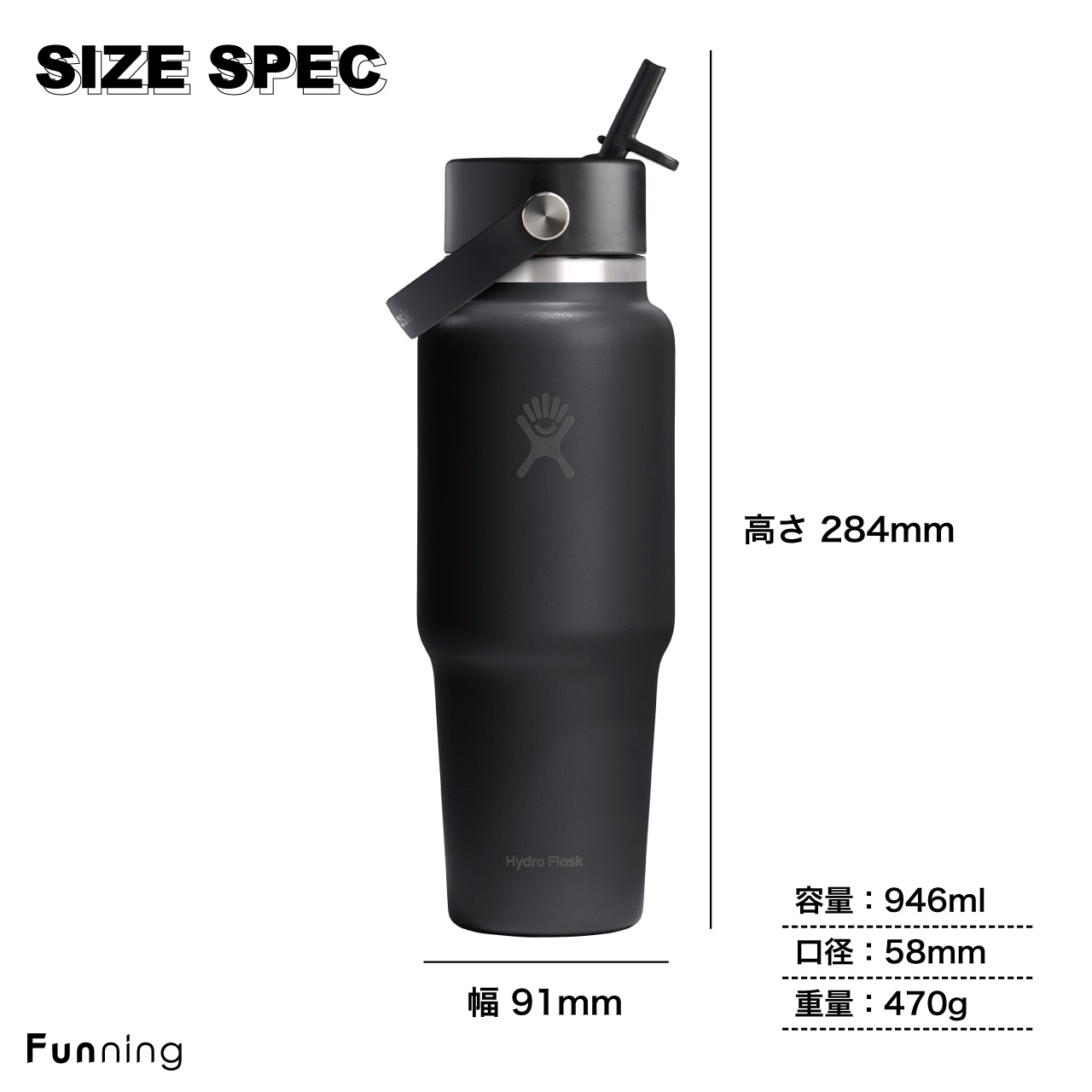 ハイドロフラスク 32oz（水筒飲み口タイプ：ストロー）のおすすめ人気