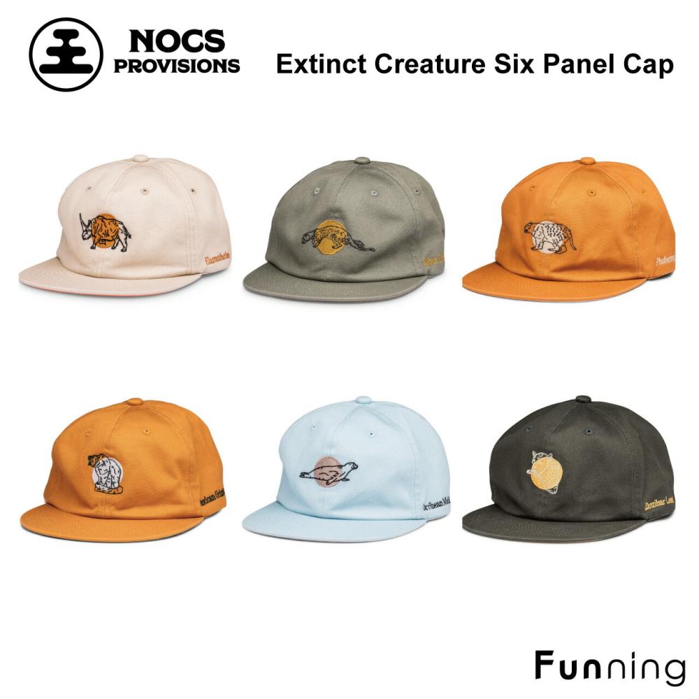 ノックスプロヴィジョンズ Nocs Provisions イクスティンクト クリーチャー シックスパネルキャップ 男女兼用 アウトドア キャンプ 山 | 