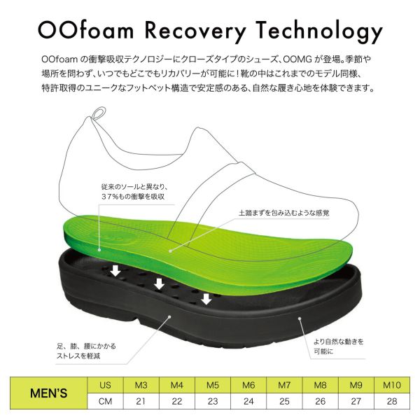 【国内正規品】OOFOS ウーフォス Men's OOcOOzie Thermo Mule（メンズ ウークージー サーモミュール）リカバリーサンダル | OOFOS | 09