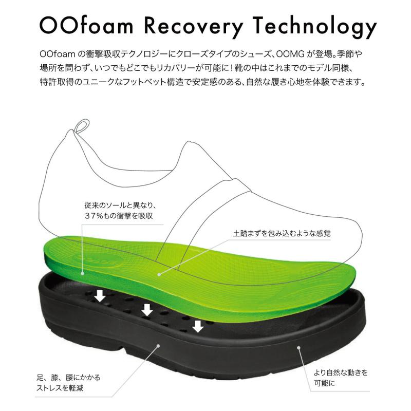【25春夏New】OOFOS ウーフォス Men's OOmy Zen（ウーマイ ゼン）リカバリーシューズ シューズ 靴 メンズ 男性 衝撃吸収 スポーツ | OOFOS | 05