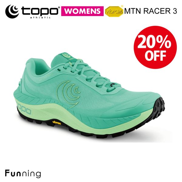 【セール20％OFF/新品】Topo Athletic トポ アスレチック MTN RACER 3 (エヌティーエヌレーサー３) トレイルランニングシューズ レディース | TOPO Athletic