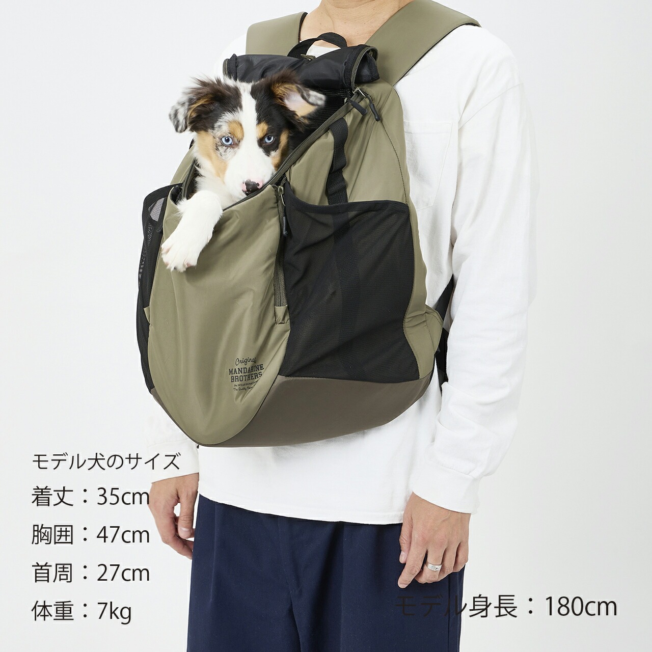 MANDARINE BROTHERS（マンダリンブラザーズ） 犬 リュック WINSTON HUG