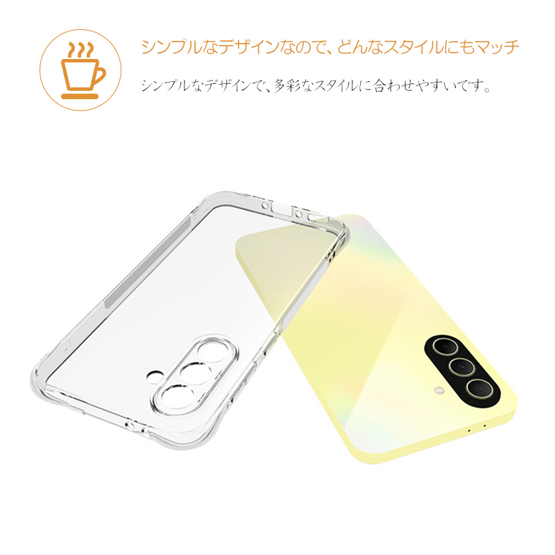 クリア Galaxy A36 5G ケース SC-54F SM-A366Q レンズ保護 カバー 衝撃吸収 エアクッション 薄型 TPU ソフトケース 透明 擦り傷防止 耐衝撃 軽量 保護カバー |  | 01