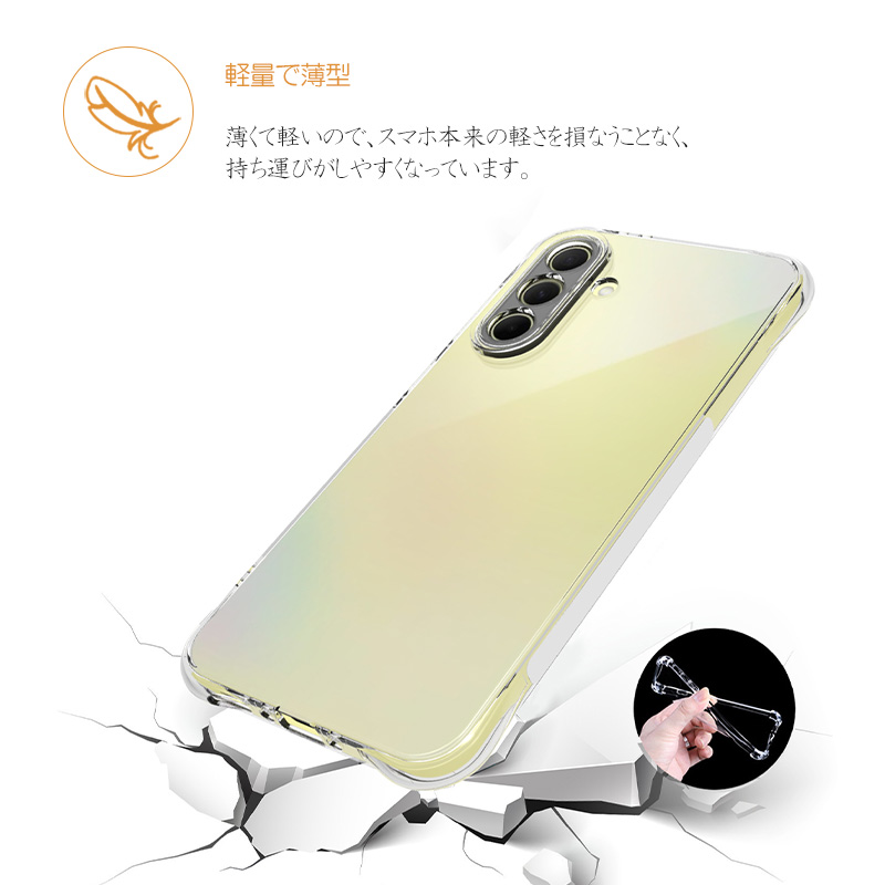 クリア Galaxy A36 5G ケース SC-54F SM-A366Q レンズ保護 カバー 衝撃吸収 エアクッション 薄型 TPU ソフトケース 透明 擦り傷防止 耐衝撃 軽量 保護カバー |  | 07