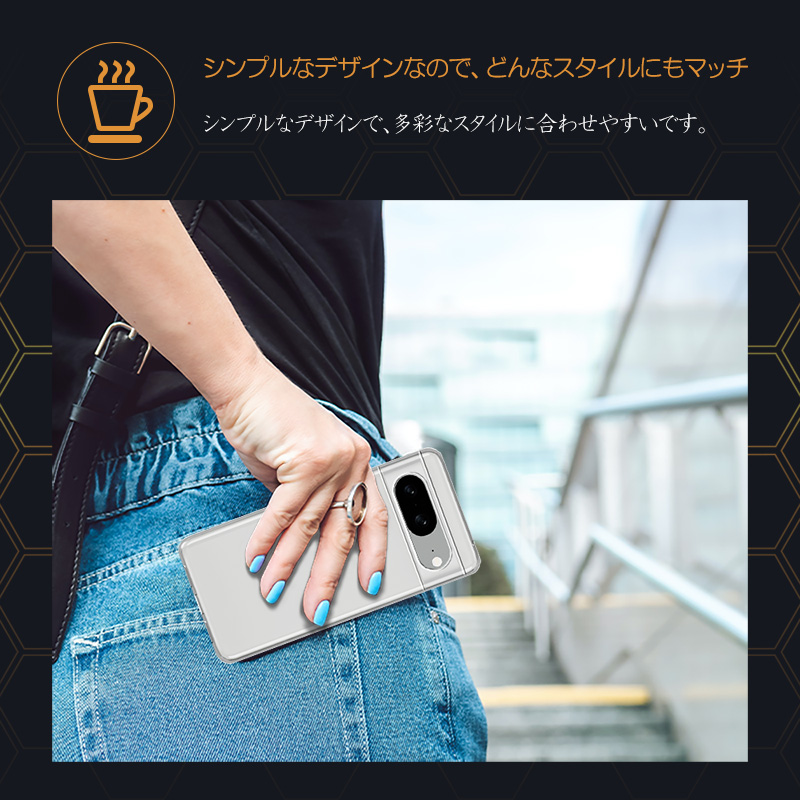Google Pixel 8 TPUケース カバー スマホ保護 携帯電話ケース 耐衝撃 TPUケース 薄型 透明ケース 衝撃防止 擦り傷防止 ソフトケース |  | 04