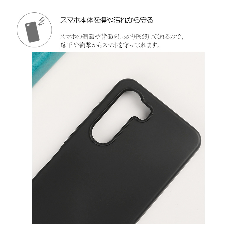 ブラック nubia S 5G ケース A403ZT ZTE カバー 黒 耐衝撃 マット ソフトケース TPU カバー ソフト 送料無料 関連画像2