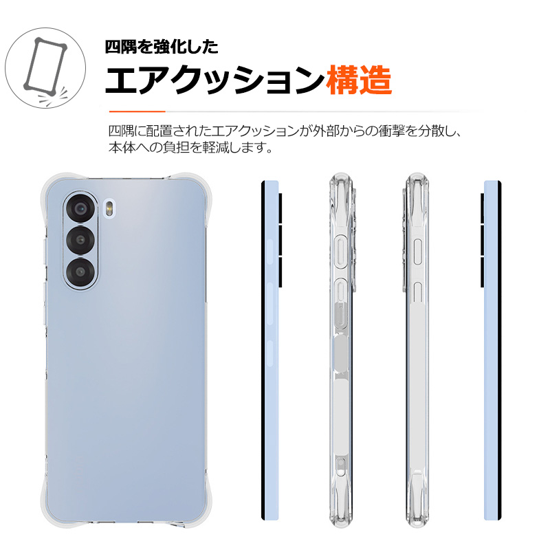 クリア nubia S 5G ケース A403ZT ZTE カバー スマホ保護 携帯電話ケース 耐衝撃 TPUケース 薄型 透明ケース 衝撃防止 擦り傷防止 ソフトケース 関連画像5