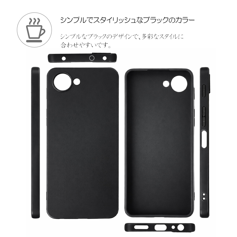 nubia S2e ケース nubia S2R カバー nubia S2 Lite ケース クリア 黒 ブラック 耐衝撃 TPU ソフトケース ストラップ ホール 軽量 シンプル 傷防止 |  | 01