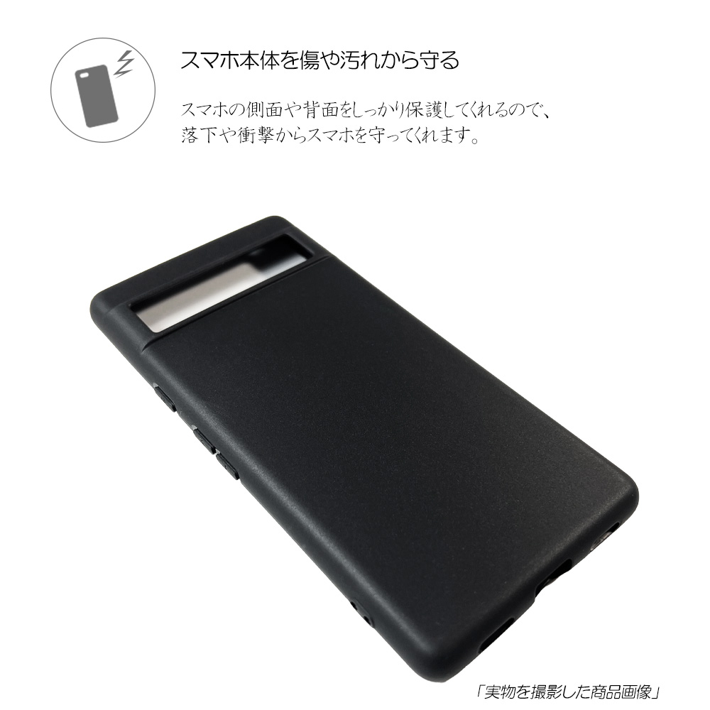 Google Pixel 7a 黒 ブラック 耐衝撃 マット ソフトケース TPU カバー