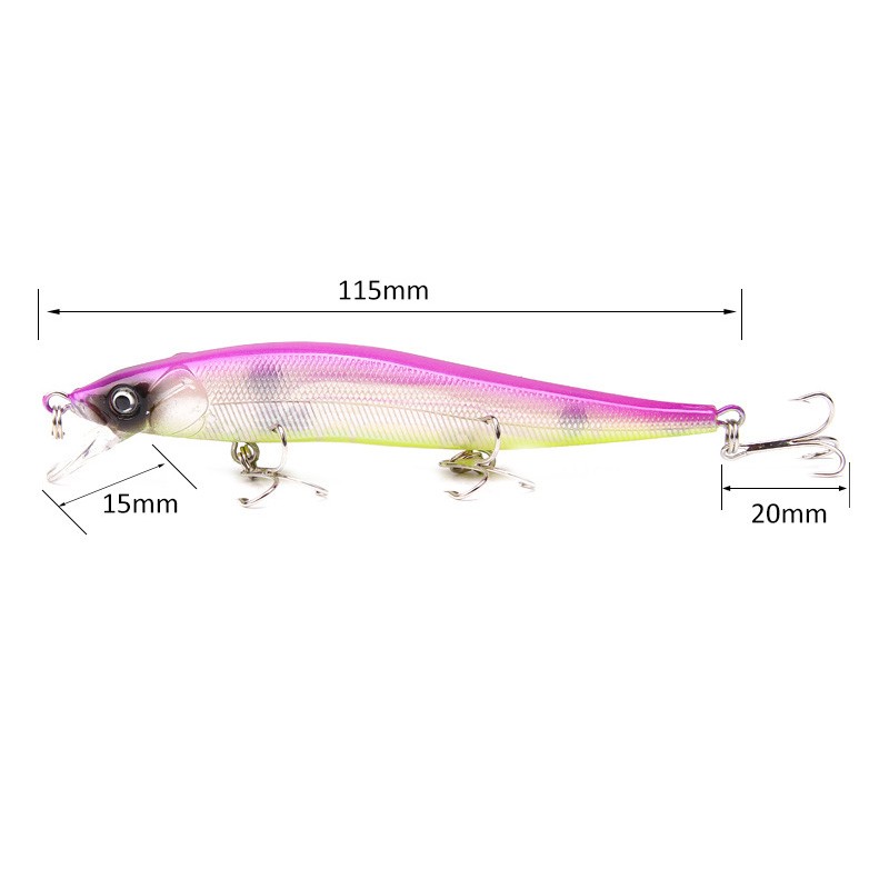 ミノー ルアー 15個セット 渓流 ルアー Keiryuu 46FS Fast Sinking ミノー 6個セット