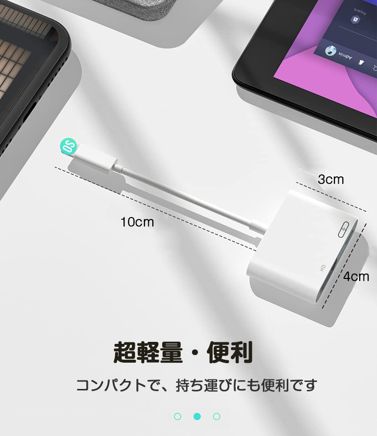 iPhone HDMI 変換ケーブル HDMI 変換アダプタ lightning iPad HDMI