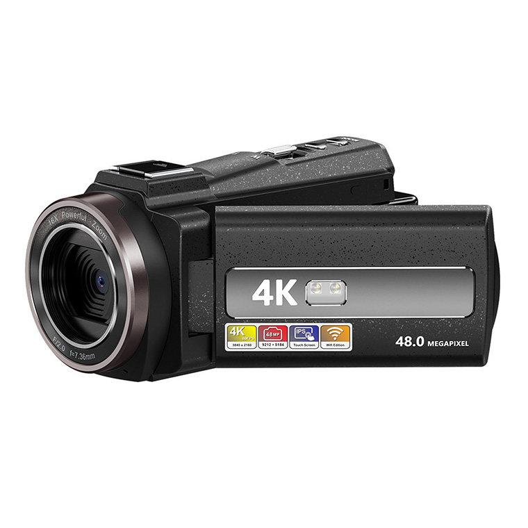 ビデオカメラ 4K WIFI機能4800万画素 16倍デジタルズーム カメラ 