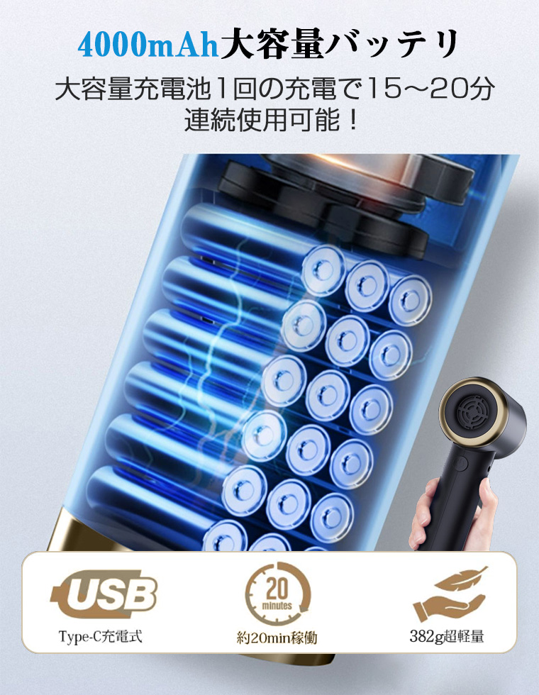 コードレス ハンディクリーナー 13点セット】ハンディクリーナー コードレス 9000pa 強力 超強力