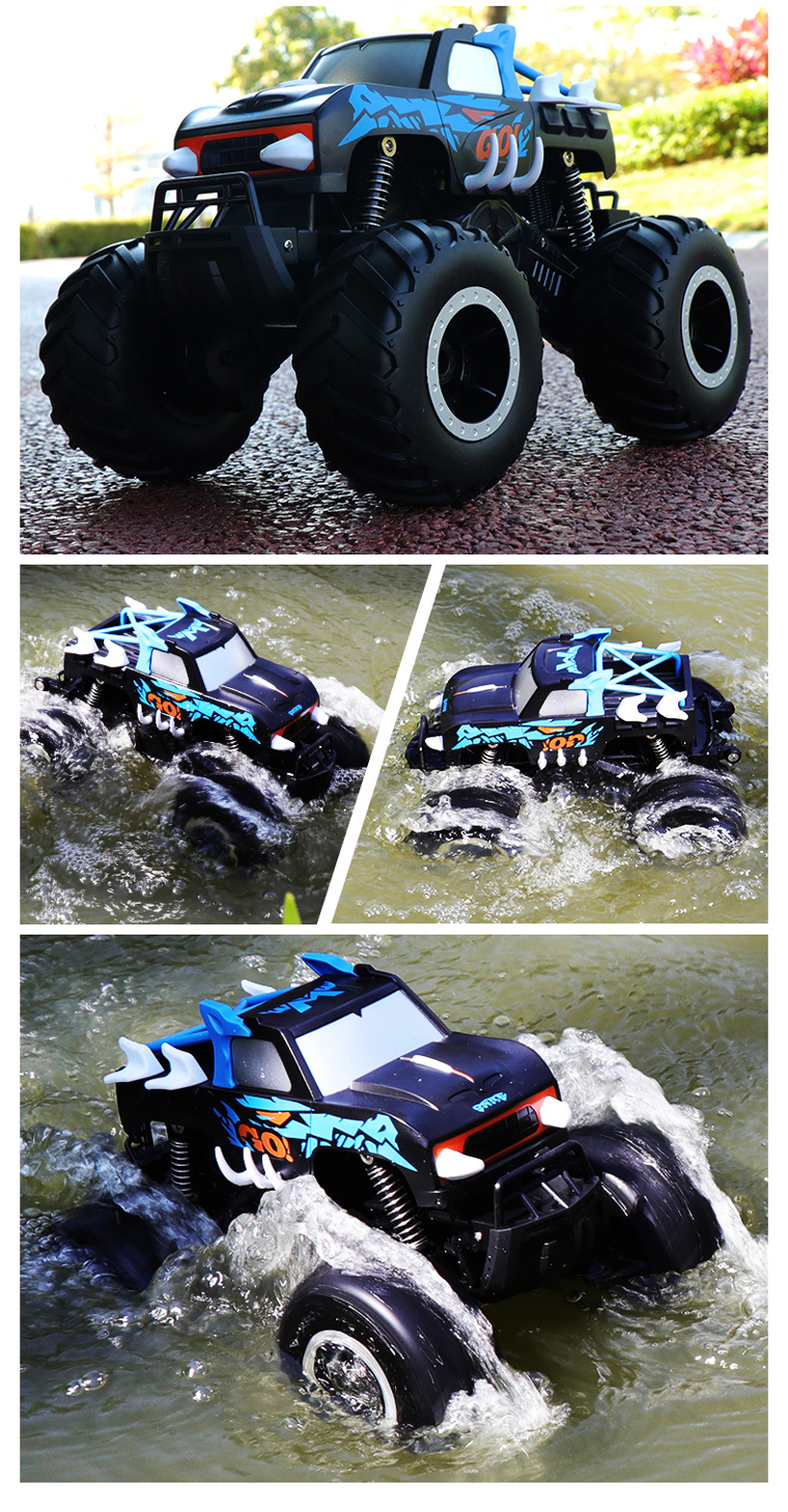 ラジコンカー 水陸両用 子供 子供向け オフロード RCカー 1/16 4wd