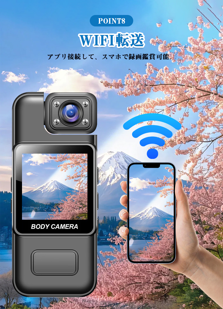 小型カメラ クリップ ビデオカメラ カメラ 4K 高画質 クリップ型