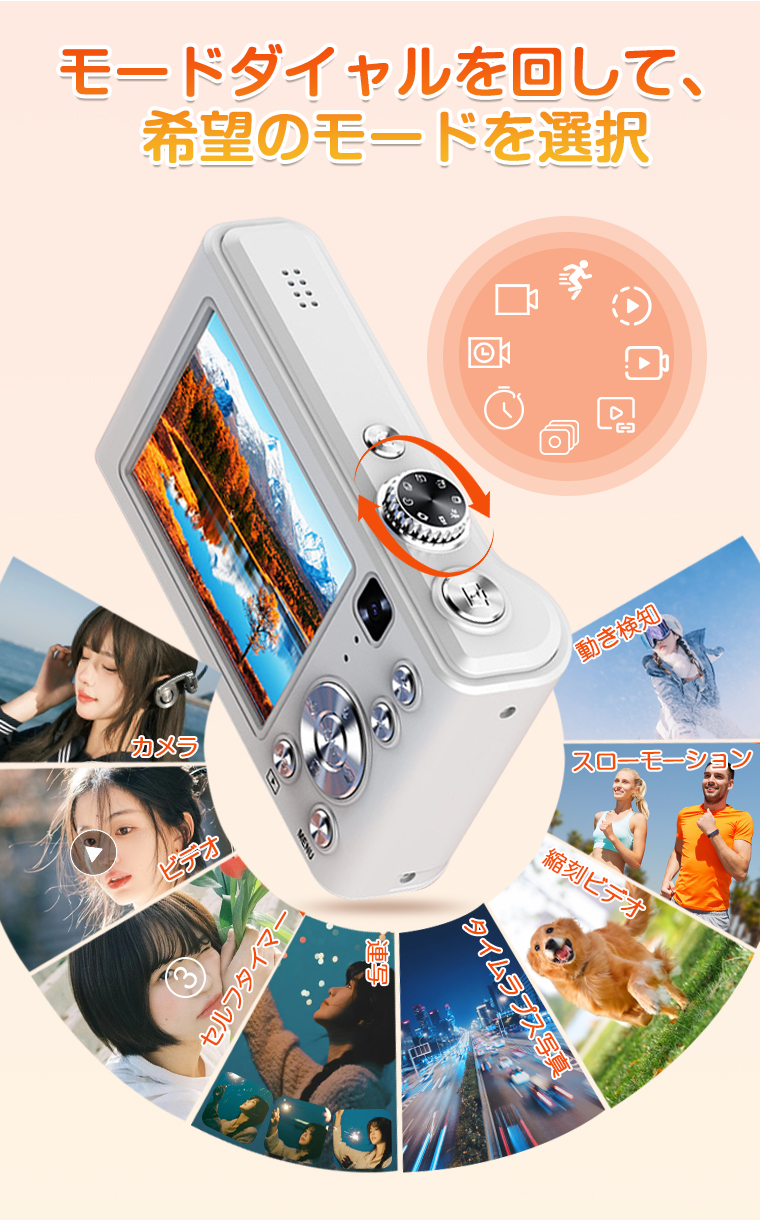 デジタルカメラ 自撮り 修学旅行4K動画撮影 ビデオカメラ 4k 16倍