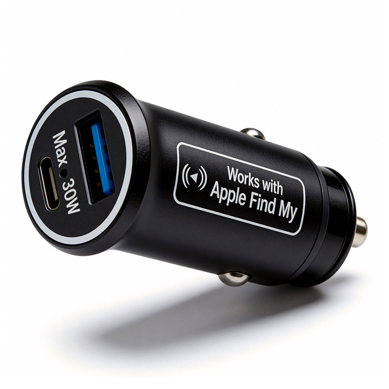 AndroidのFindHub＆AppleのFindMy対応 自転車用トラッカー 進化版Apple Find My/Android対応】スマートタグ シガーソケット