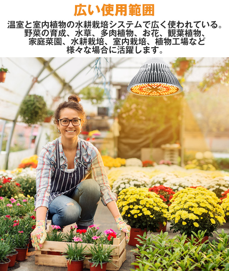 植物育成ライト LED 200個 E26 口金 電球 育苗ライト 観葉植物