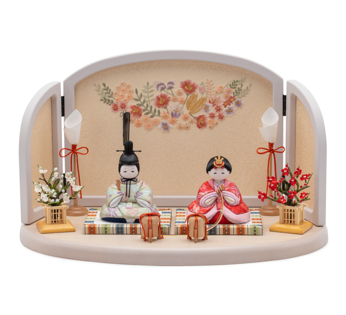 雛人形 音楽CD付き⭐︎美品 人形工房ふらここ かわいい雛人形 人形工房ふらここ公式 コンパクト