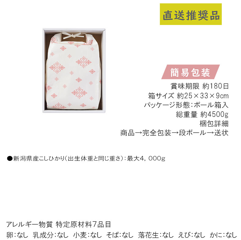 春ギフト プレゼント 卒業 入学 就職 新生活 ボックス入り名入れ体重米（お名入れ）食料品 米 米_1